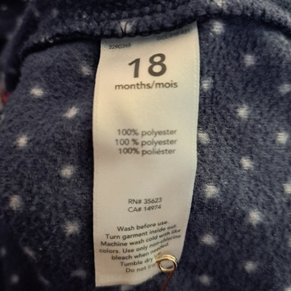 Carter's navy blue long-sleeve hoodie - Picture 3 of 4